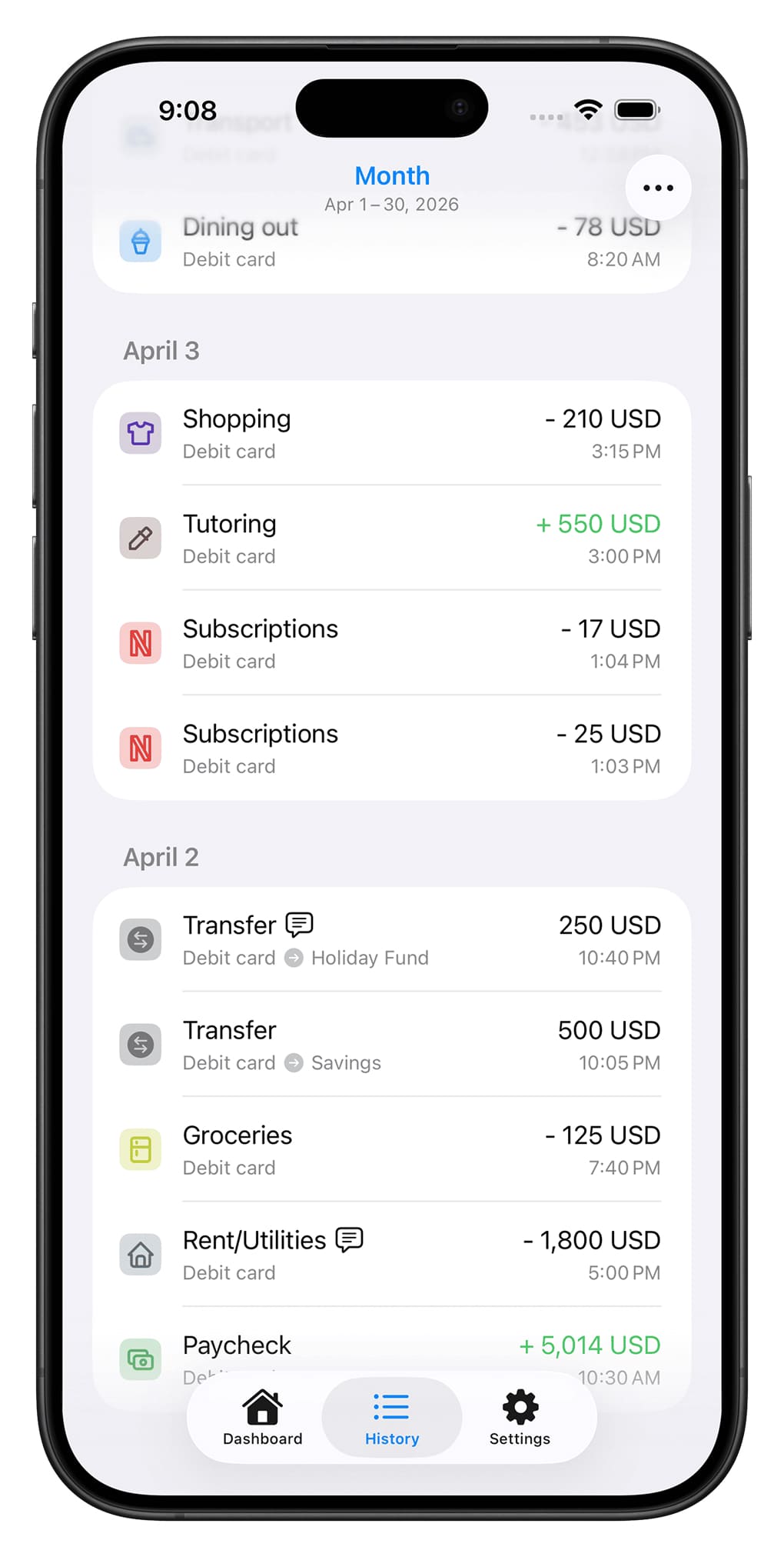 App screenshots 2